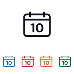 Date icon isolated on white background. Date icon in trendy design style. Date vector icon modern and simple flat symbol for web site, mobile app, UI. Date icon vector illustration, EPS10.