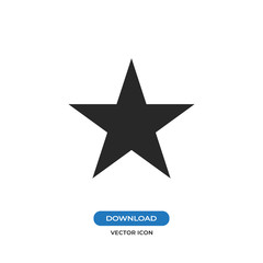 Star vector icon