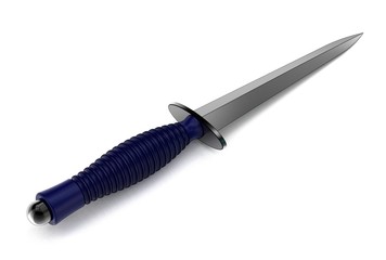 3d illustration of dirk knife isolated on white