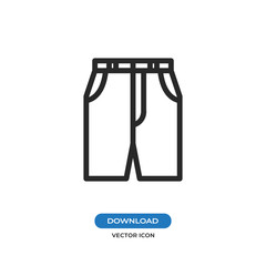 Shorts vector icon