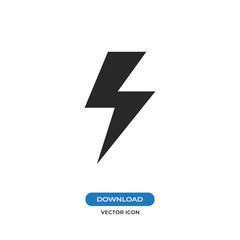 Lightning vector icon