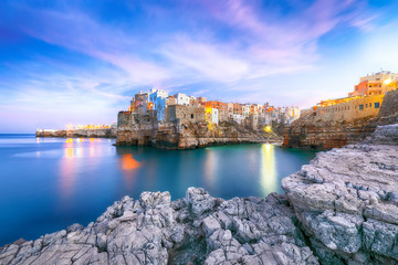 Sunset at Cala Paura gulf