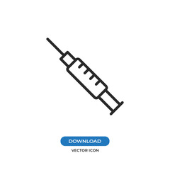 Syringe vector icon