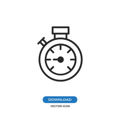 Obraz premium Stopwatch vector icon