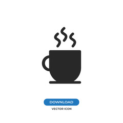 Coffee cup vector icon