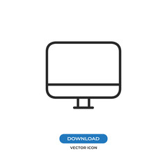 Monitor vector icon