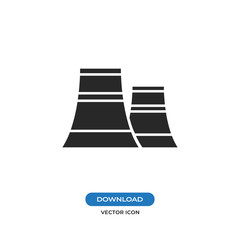 Power plant vector icon