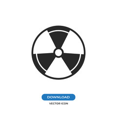 Radiation vector icon