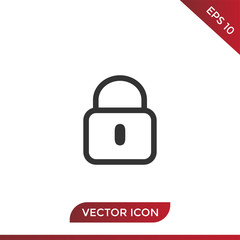 Lock vector icon