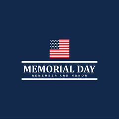 Happy Memorial Day Celebration Vector Template Design Illustration