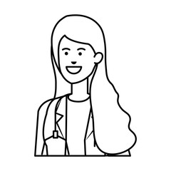 young businesswoman avatar character