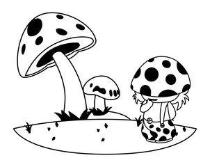 fungu elf in garden magic character