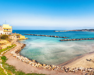 Otranto - coastal town in Puglia with turquoise sea