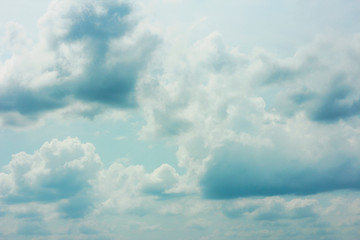 Obraz premium summer spring cloudy blue sky