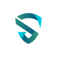 Creative Shield Letter S, logo style