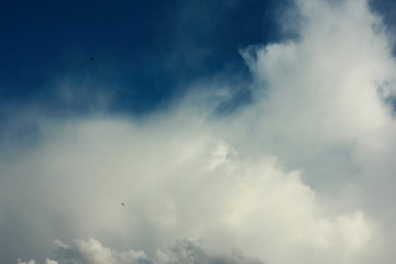 summer spring cloudy blue sky