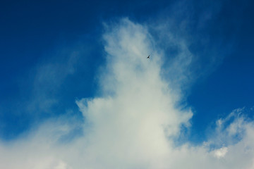 summer spring cloudy blue sky