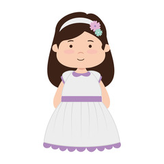little girl first communion character