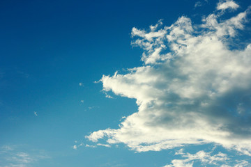 summer spring cloudy blue sky