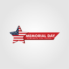 Happy Memorial Day Celebration Vector Template Design Illustration