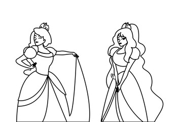 beautiful princesses of tales characters