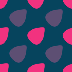 Color seamless pattern with guitar picks Vector illustration