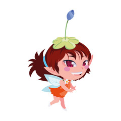 beautiful magic fairy character