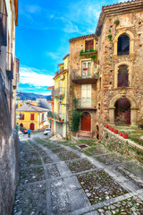 Obraz na płótnie Canvas Mountain village Novara di Sicilia, Sicily, Italy