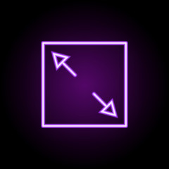 to postpone neon icon. Elements of photography set. Simple icon for websites, web design, mobile app, info graphics