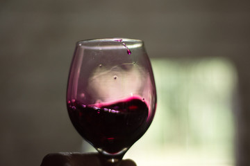 glass of red wine