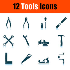 Fototapeta premium Tools Icon Set