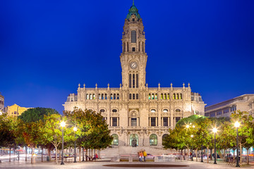 Obraz premium View Of Porto City Hall in Portugal