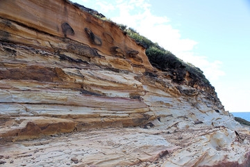Coastal Sandstone Rock Formations Royal National Park Sydney
