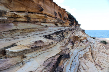 Coastal Sandstone Rock Formations Royal National Park Sydney
