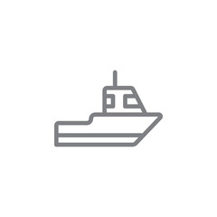 Sailboat icon. Element of beach holiday icon. Thin line icon for website design and development, app development. Premium icon