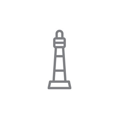 Lighthouse icon. Element of beach holiday icon. Thin line icon for website design and development, app development. Premium icon