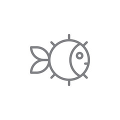 Puffer fish icon. Element of beach holiday icon. Thin line icon for website design and development, app development. Premium icon