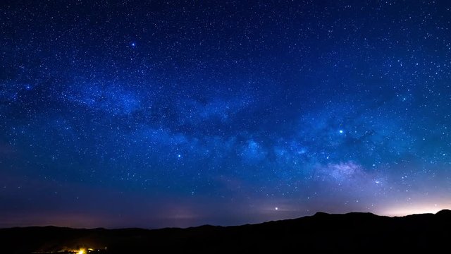 Aquarids Meteor Shower 2019 Milky Way Galaxy Rise Time Lapse Southeast Sky Wide Shot 01