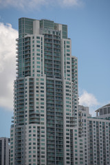 Fototapeta na wymiar Image Miami Vizcayne Condominium highrise tower
