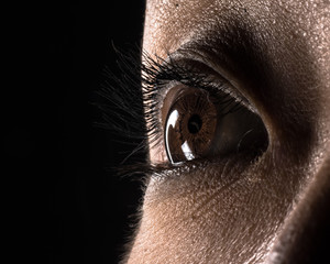 closeup of an eye
