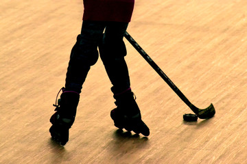 Obraz premium child hockey player