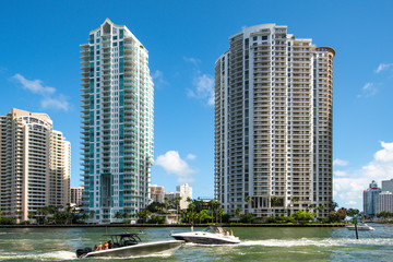 Buildings and boats Miami River