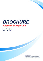 Fototapeta premium テンプレート 曲線 青