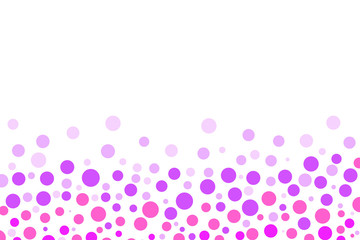Dot pattern based on red and pink. 赤やピンクを基調としたドット柄