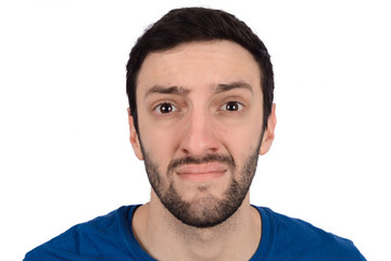 Obraz premium Concerned young man.