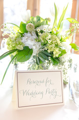 Bride and Groom Reserved