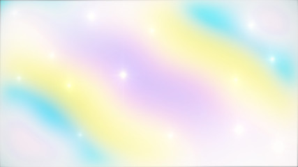 Holographic Abstract Kawaii universe princess colors Fantasy Pastel Fairy rainbow stars and blurs background. 