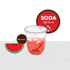 soda soft drink fruit graphic cup