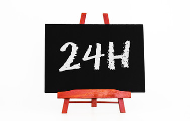 24h on a blackboard
