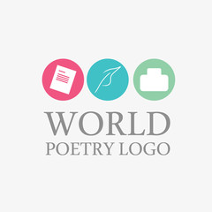 simple illustration of world poetry day